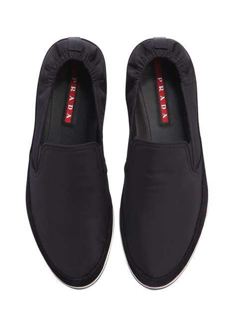 schuhe herren prada|prada men slip on sneakers.